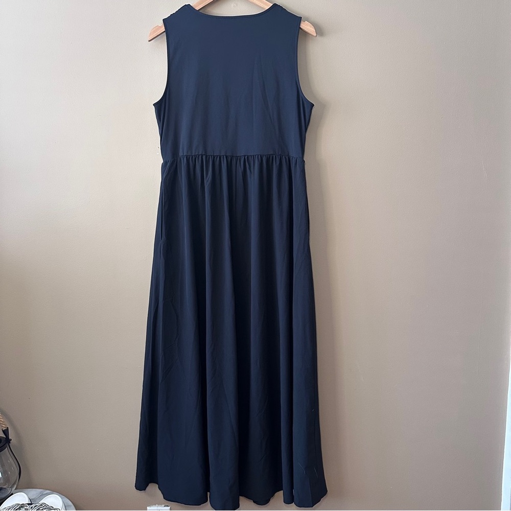 Halara Black Sleeveless Maxi Dress, Built-in Bra, Comfy, Sporty, Active - Picture 2 of 10